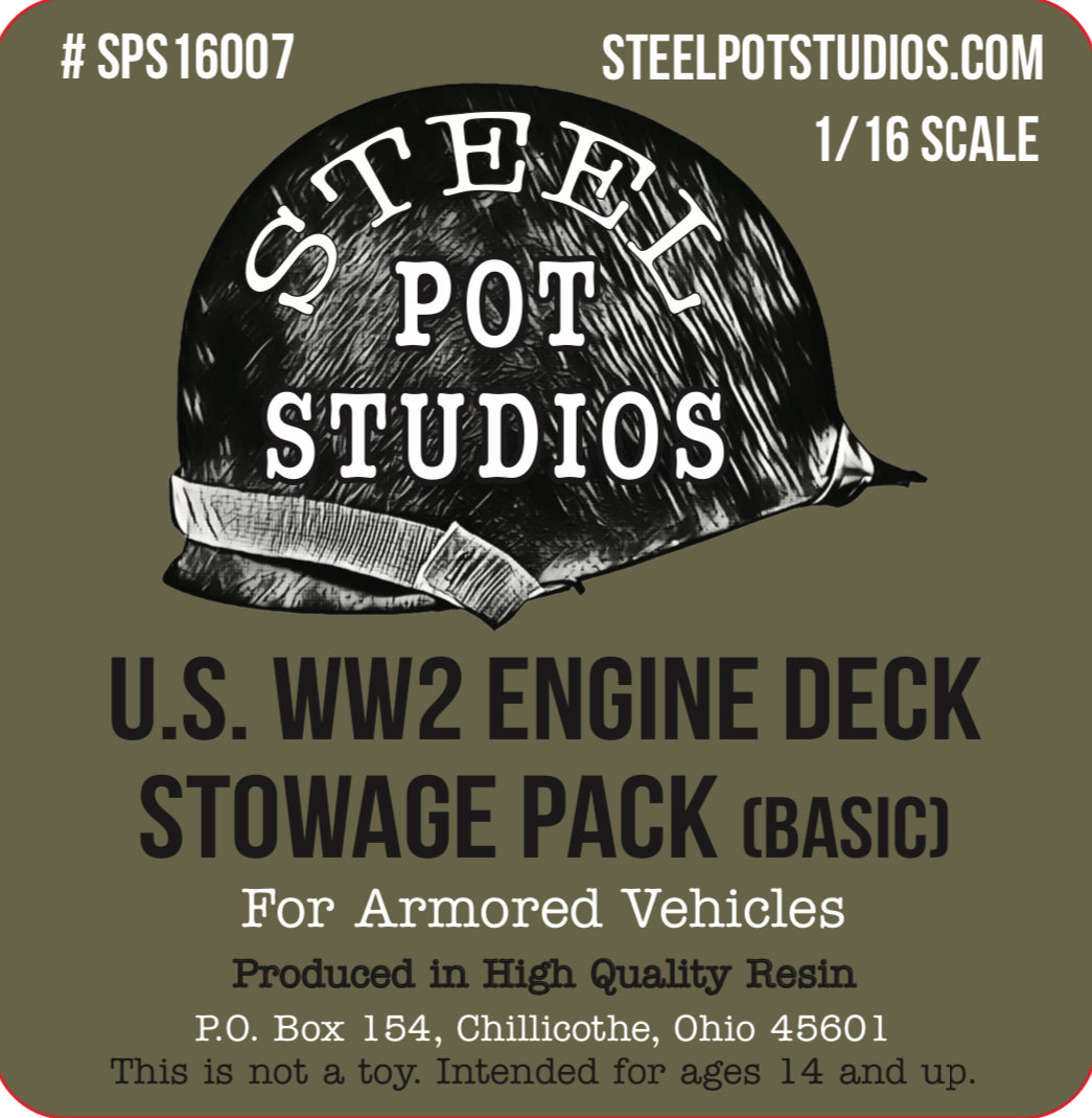 SPS16007 U.S. WW2 Engine Deck Stowage Pack (BASIC) 1/16