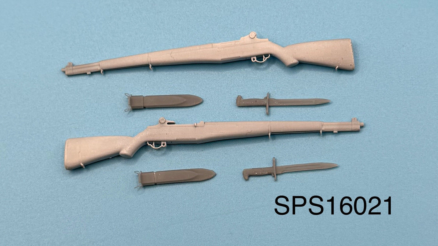 SPS16021 M1 Garand Rifle and Bayonet 1/16