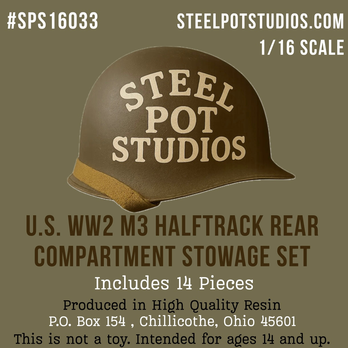 SPS16033  U.S. WW2 M3 Halftrack Rear Compartment Stowage Set  1/16