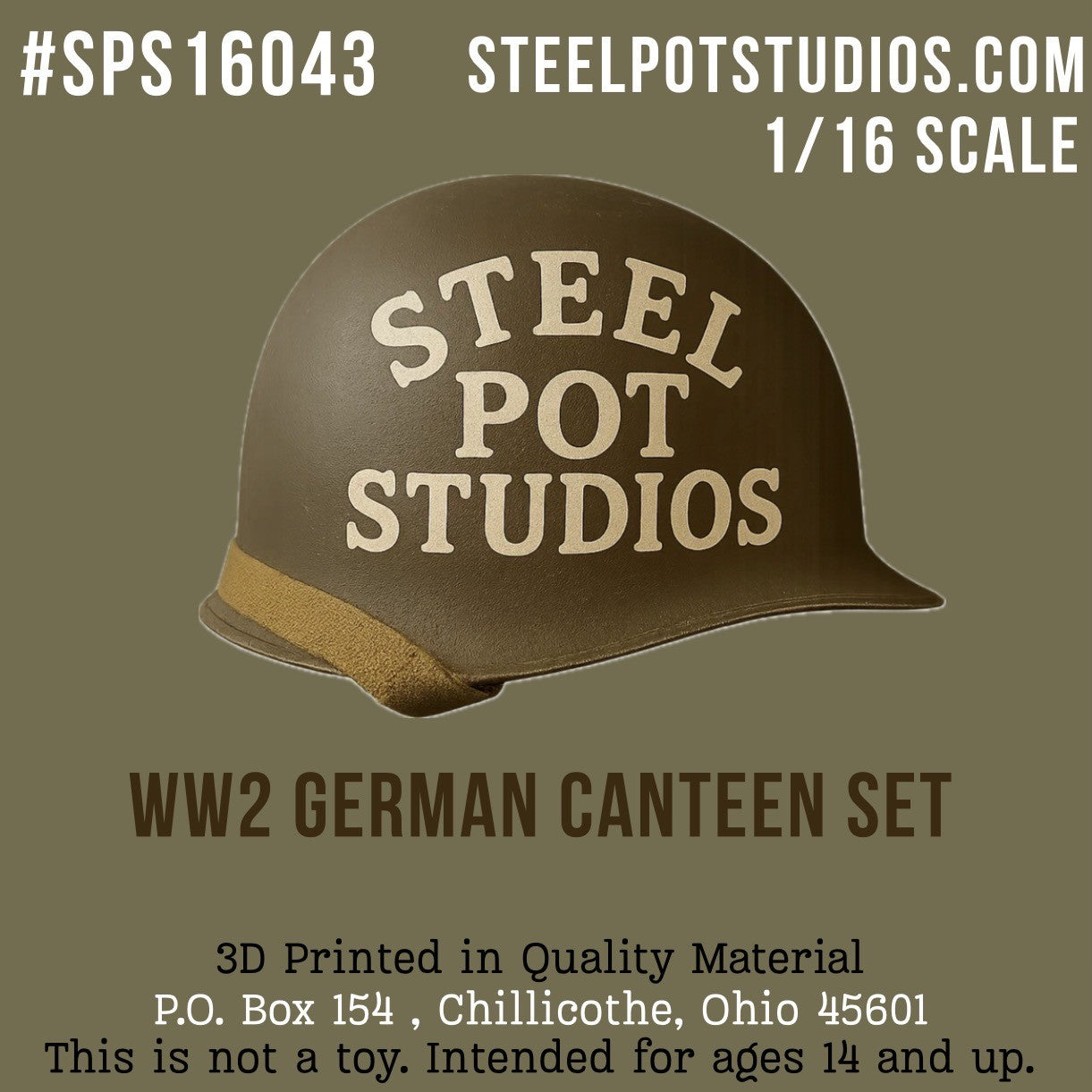 SPS16043 WW2 German Canteen Set 1/16