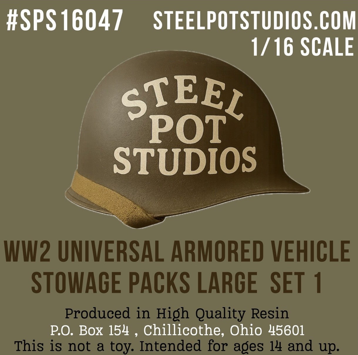 SPS16047 U.S. WW2 Universal Armored Vehicle Stowage Packs Large Set 1 1/16