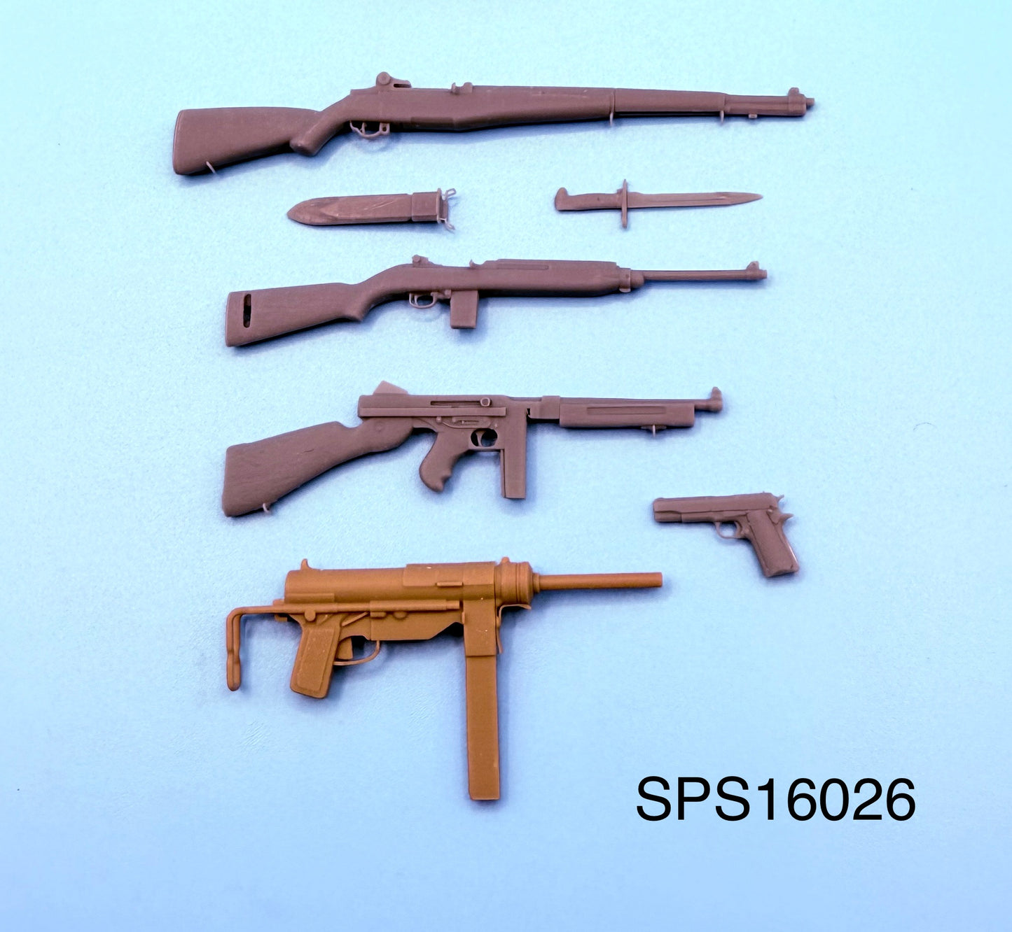 SPS16026  U.S. WW2 Small Arms Set  1/16