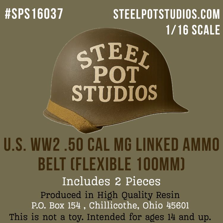 SPS16037  U.S. WW2 Flexible .50 Cal Linked Cartridge Belt  1/16