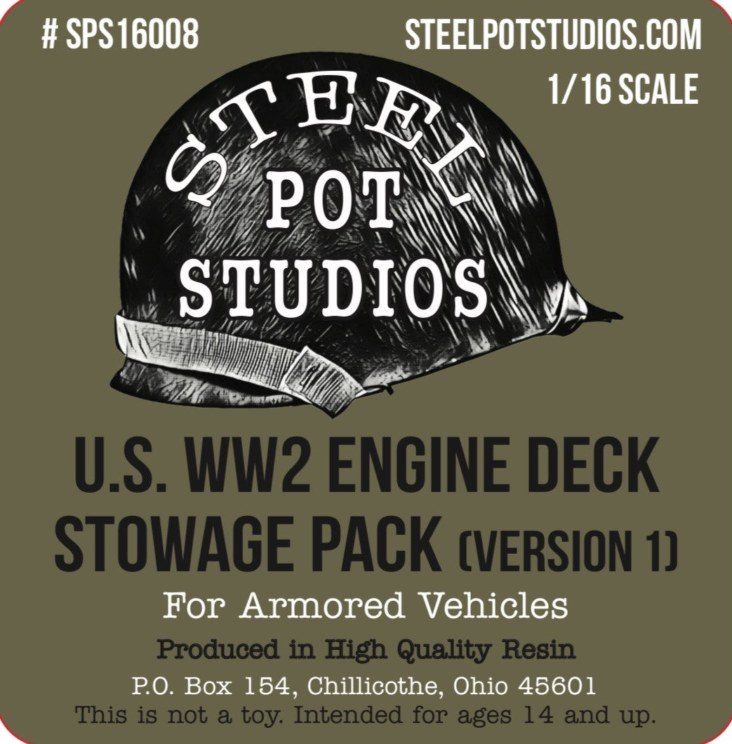SPS16008  U.S. WW2 Engine Deck Stowage Pack (Version 1)  1/16