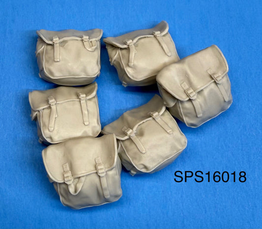 SPS16018  U.S. WW2 Musette Bags Set #3 (6 Pack)  1/16