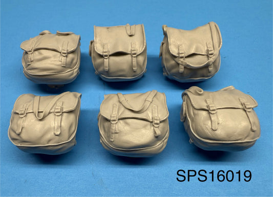 SPS16019  U.S. WW2 Musette Bags Set #4 (6 Pack)  1/16
