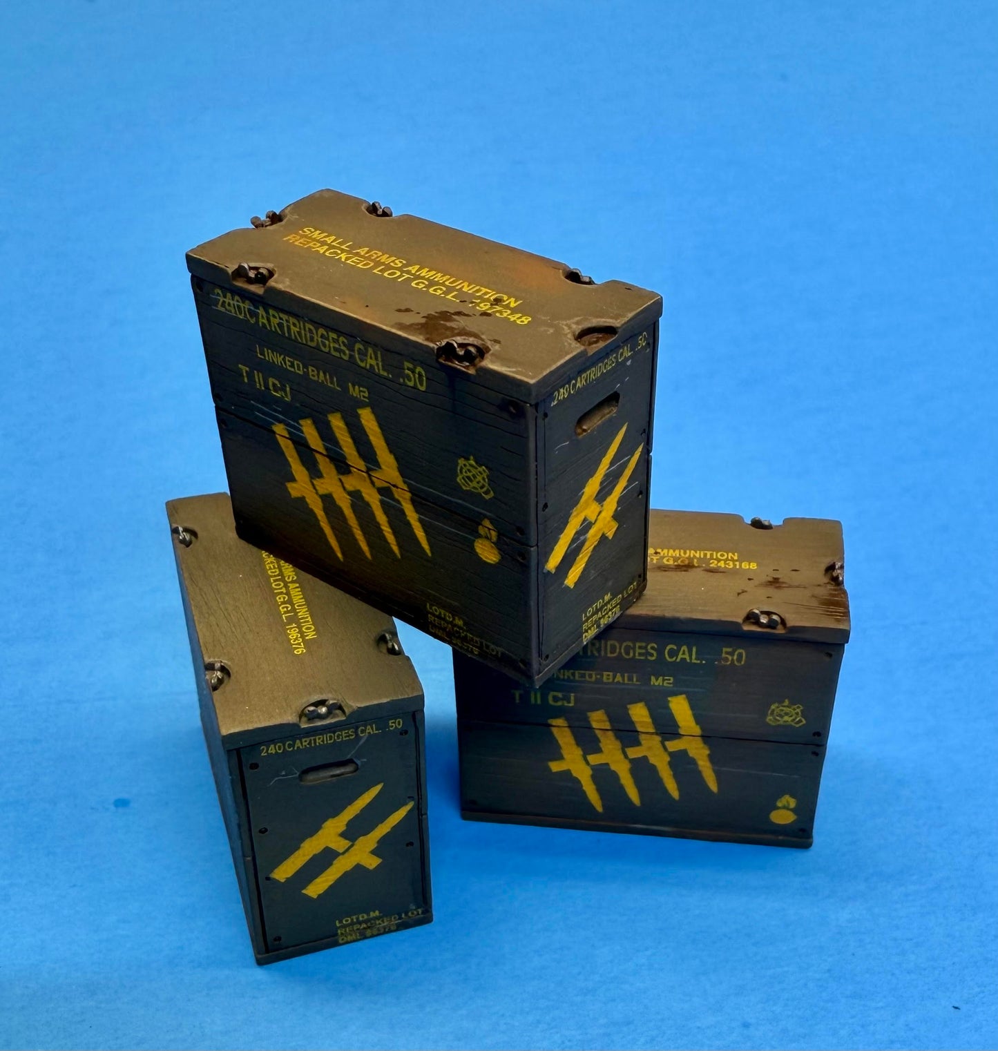 SPS16030  U.S. WW2 M1917 Ammo Crates .50 Cal & .30 Cal  1/16