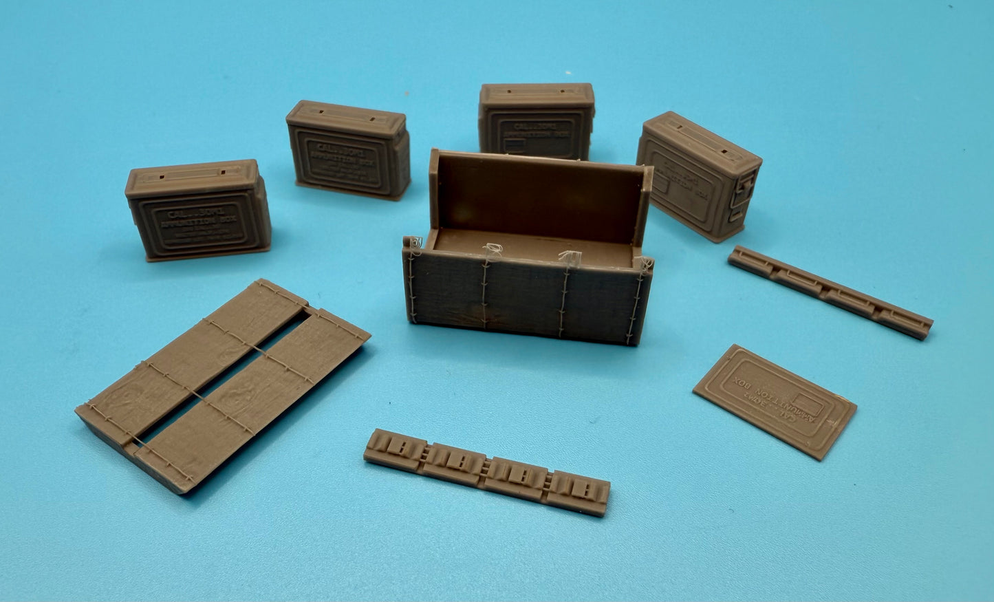 SPS16034  U.S. WW2 .30 Cal Ammo Cans and Crate  1/16