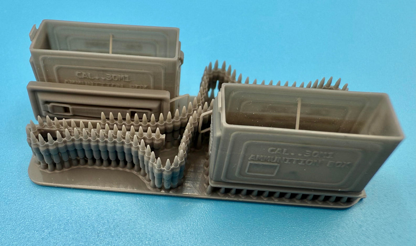 SPS16035  U.S. WW2 .30 Cal Open Ammo  Cans with Cartridge Belt Insert  1/16