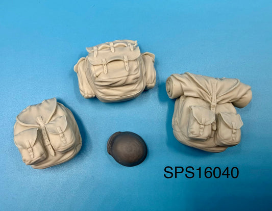 SPS16040  WW2 German Backpack and Rucksack Set  1/16