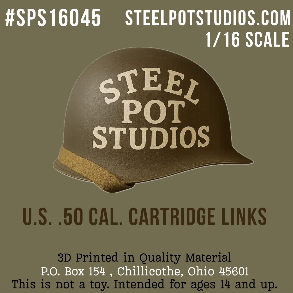 SPS16045  U.S. .50 cal. Cartridge Links  1/16