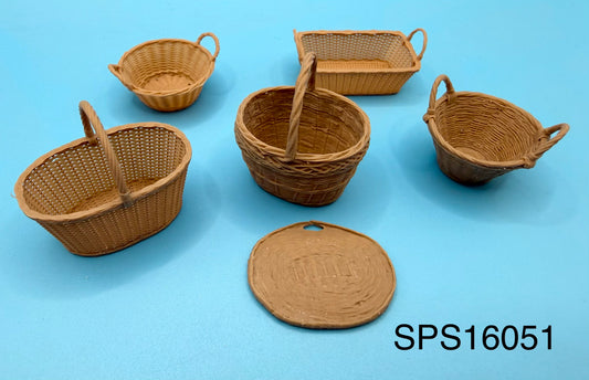 SPS16051  Wicker Baskets Set 2  1/16