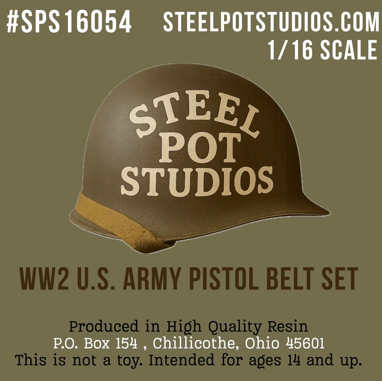 SPS16054  WW2 U.S. Army Pistol Belt Set  1/16