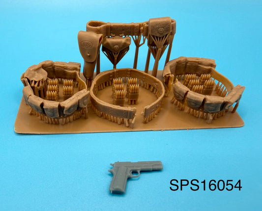 SPS16054  WW2 U.S. Army Pistol Belt Set  1/16