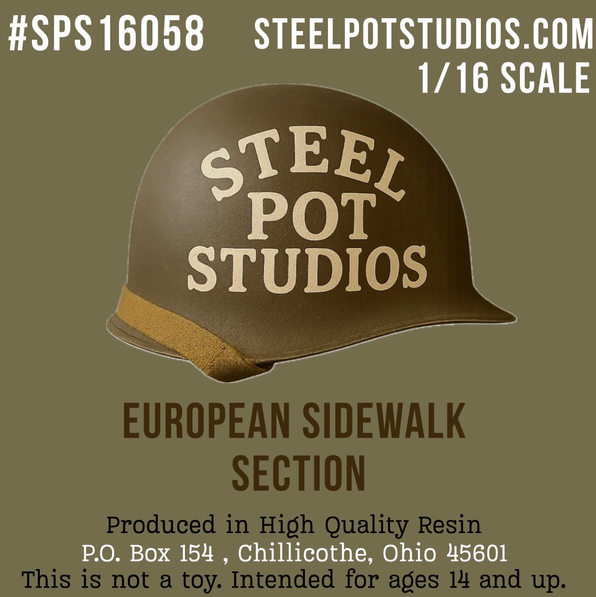 SPS16058  European Sidewalk Section  1/16