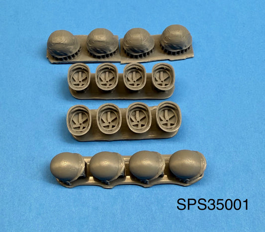 SPS35001  U.S. M1 Helmets With & Without Marine Corps Covers and Liners  1/35